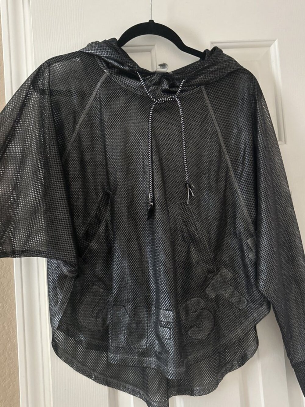 Forever 21 Women's Black White See-Through Cover Up Size S Beach